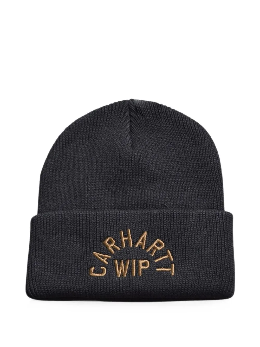 Arch Script Logo-Embroidered Ribbed-Knit Beanie Hat by Carhartt WIP