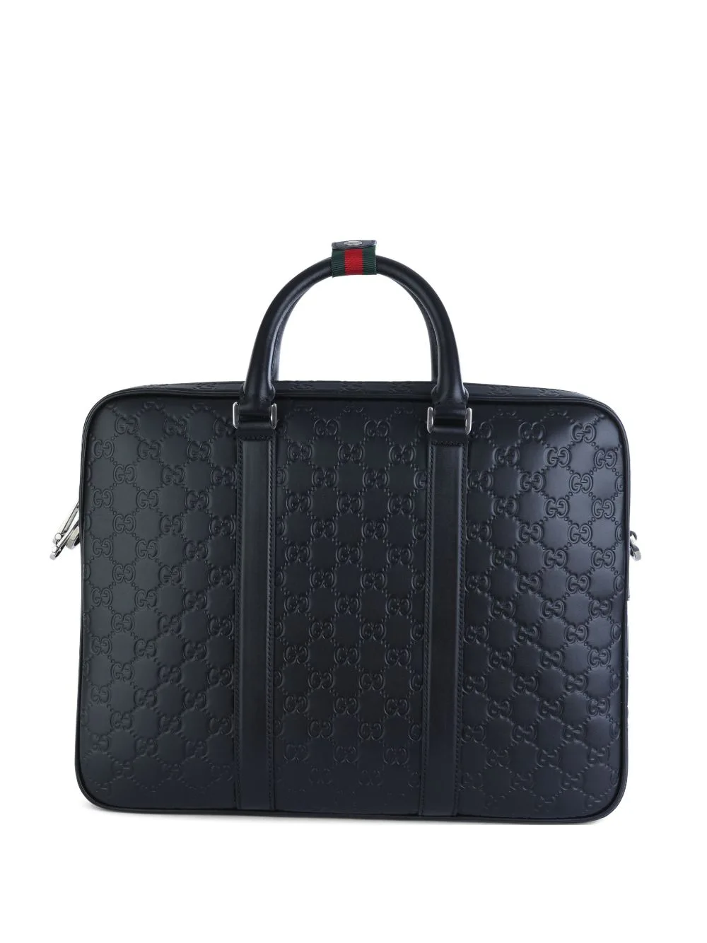 GG Embossed Handle Briefcase by Gucci