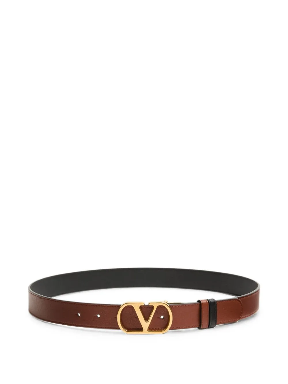 VLogo Signature Reversible Shiny Calfskin Belt - 30mm / 1.2 In