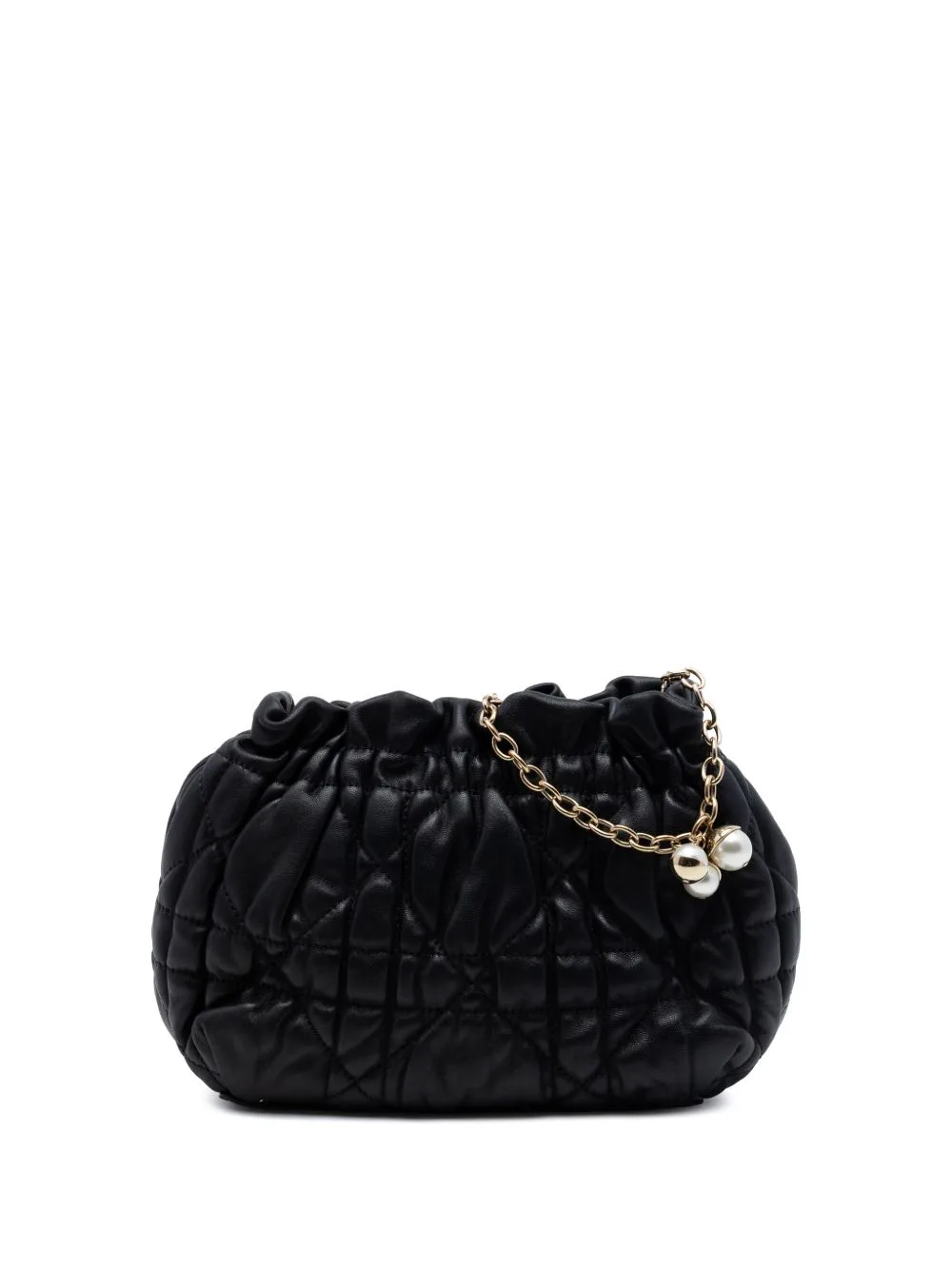 2010 Mini Lambskin Cannage Gaufre Delices Bag Shoulder Bag by Christian Dior Pre-Owned