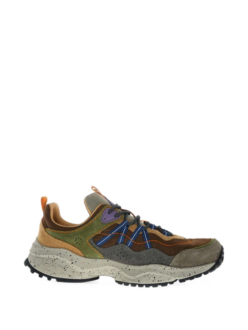 Suede-Panelled Speckled-Sole Sneakers by FLOWER MOUNTAIN