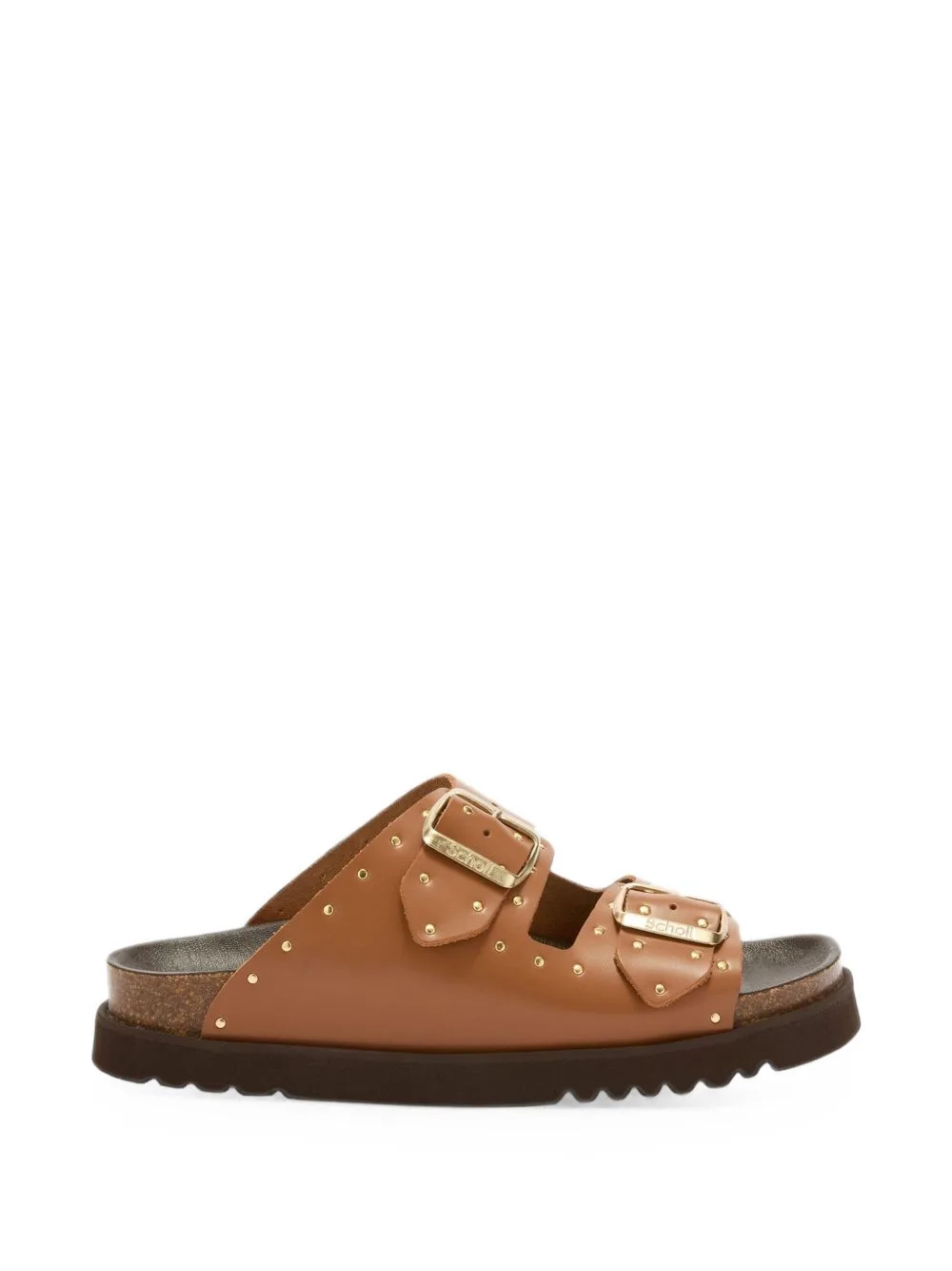 Beatriz Studded Buckle Slippers by Scholl