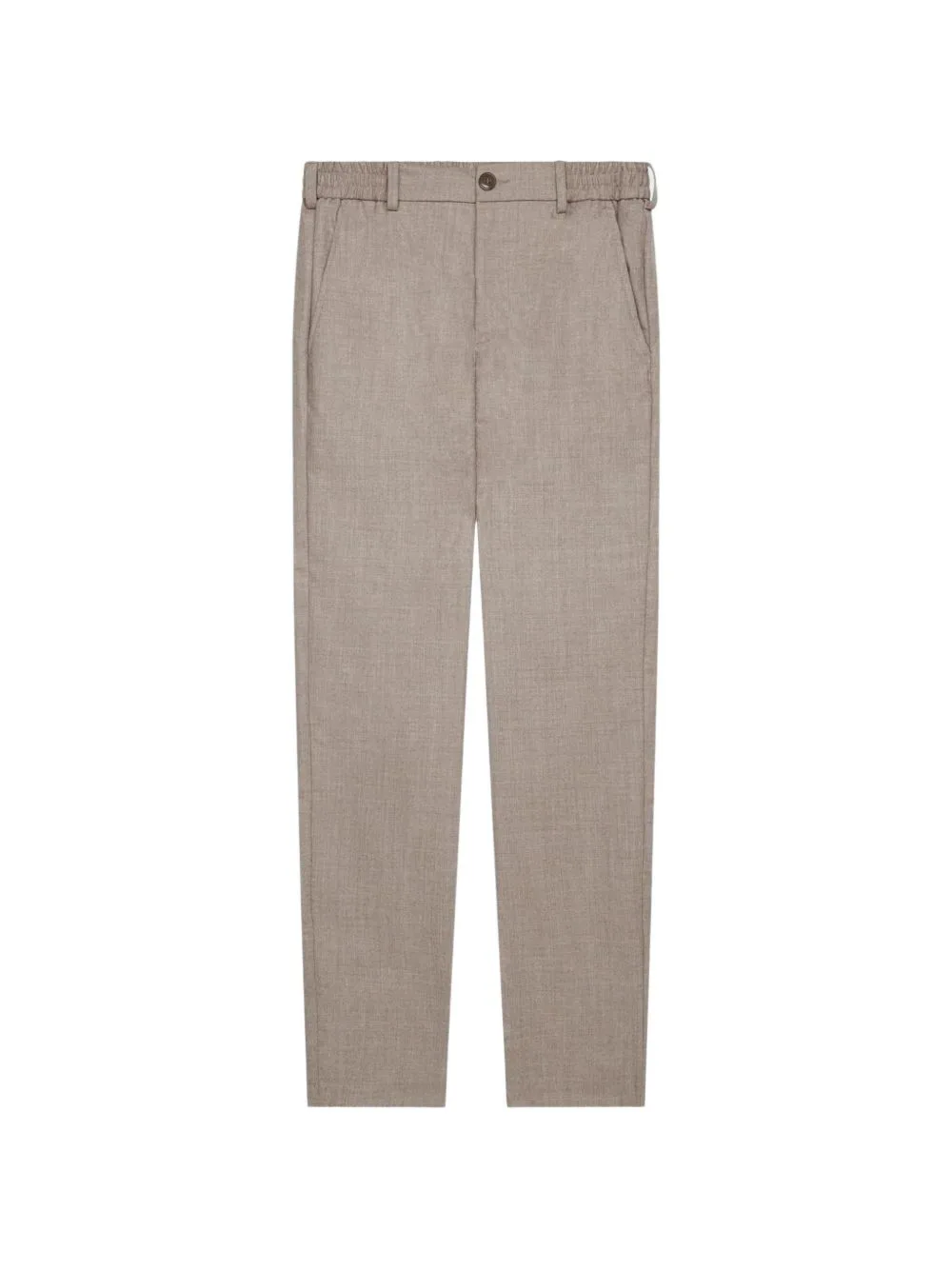 Flannel Stretch Tapered Trousers by Valenza