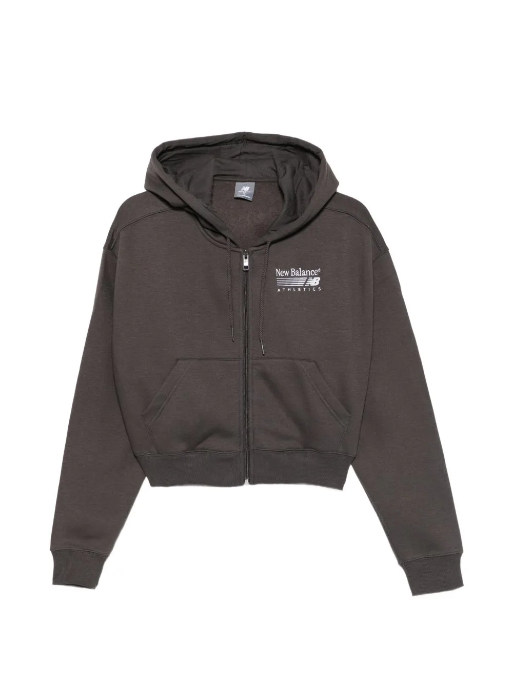 Logo-Print Zip-Fastening Hoodie by New Balance