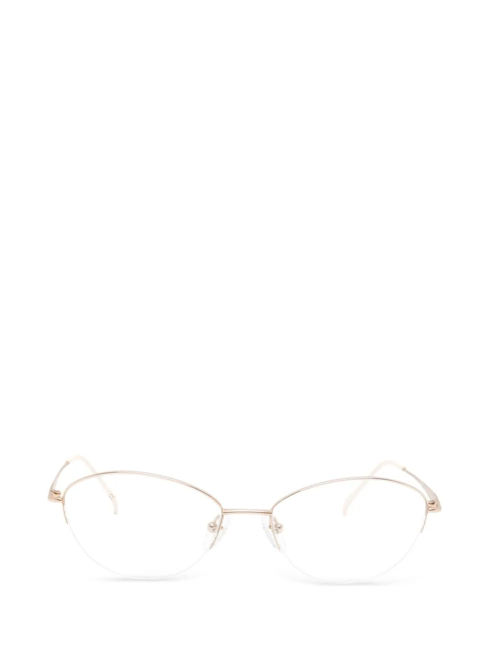 Cat-Eye Half-Rim Glasses