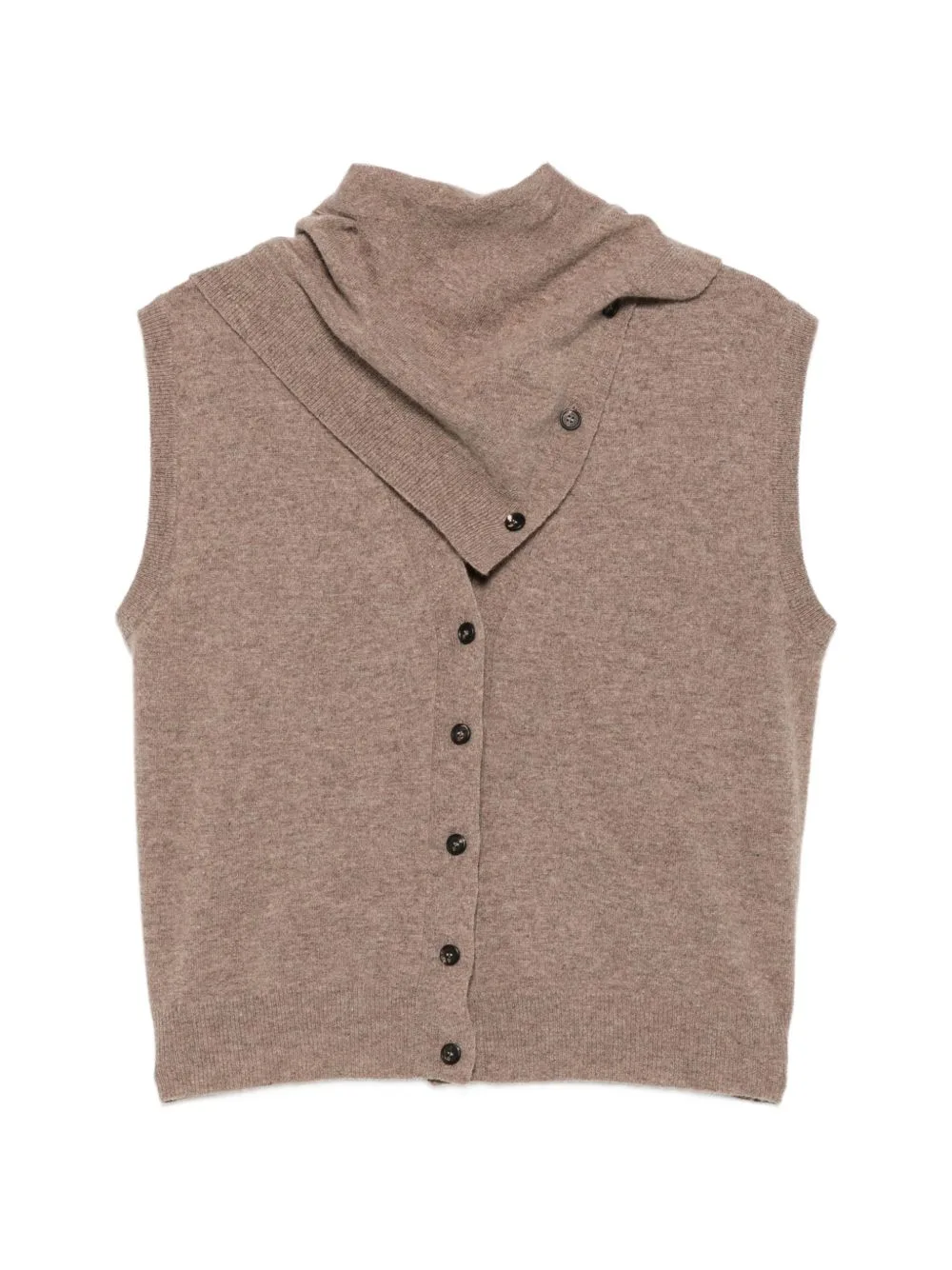 Button-Up Wool Gilet by Su