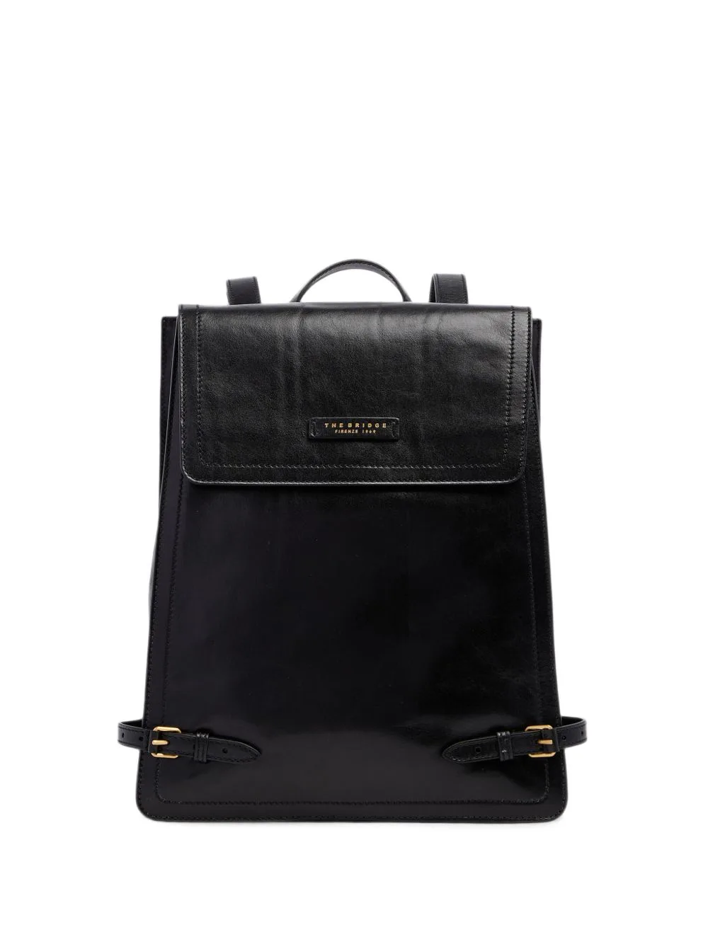 Monica Buckle-Detail Flap-Top Backpack by The Bridge