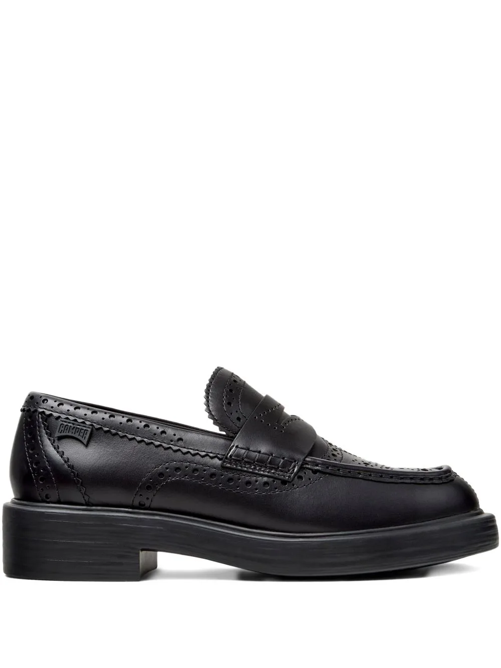 Smooth Leather Brogue Loafers by Camper