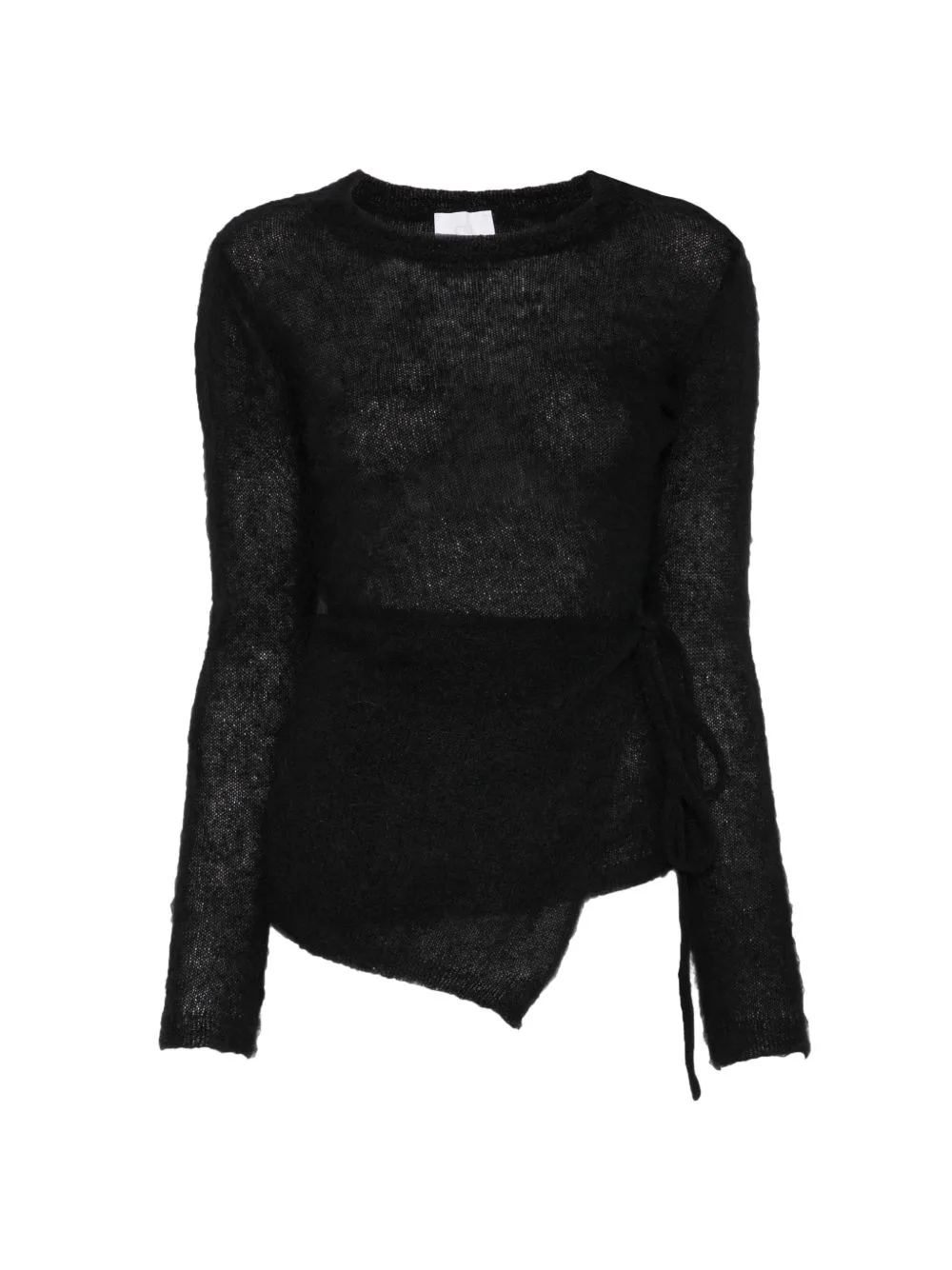 Wrap-Tie Asymmetric Sweater by Su