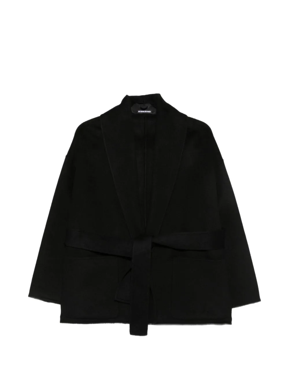 Belted Shawl-Collar Coat by SUSANNE BOMMER