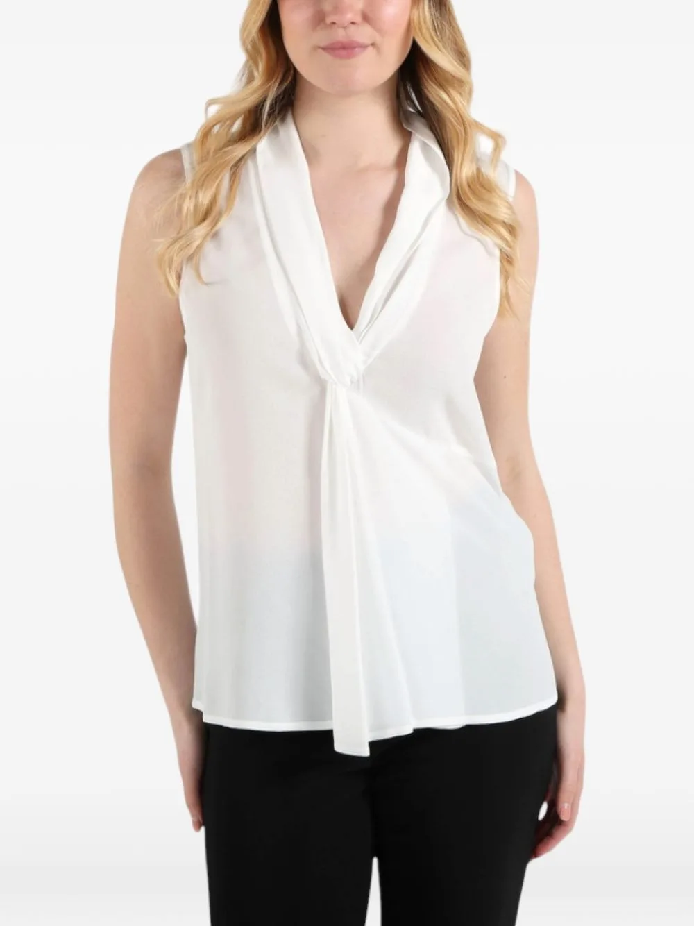 Twist-Detail Sleeveless Blouse by LIU JO