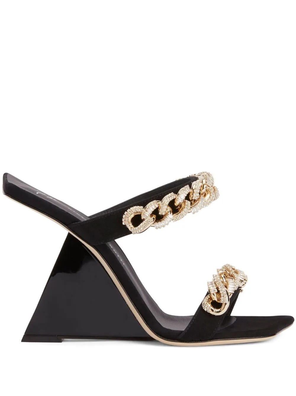 105mm Berenicee Chain Sandals by Giuseppe Zanotti