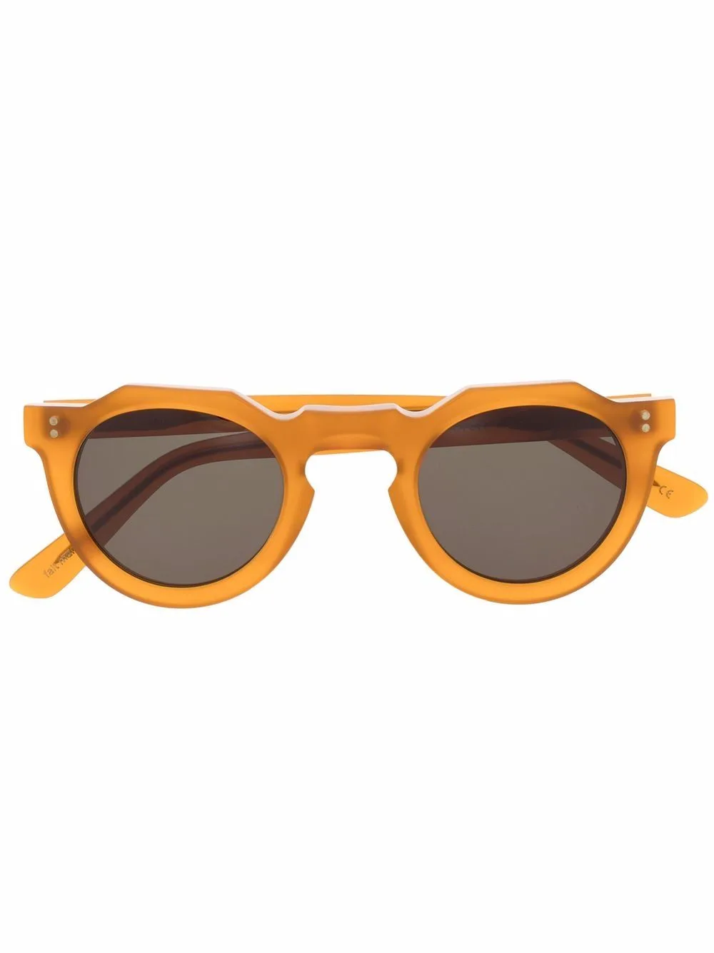 Pica Round-Frame Sunglasses by Lesca