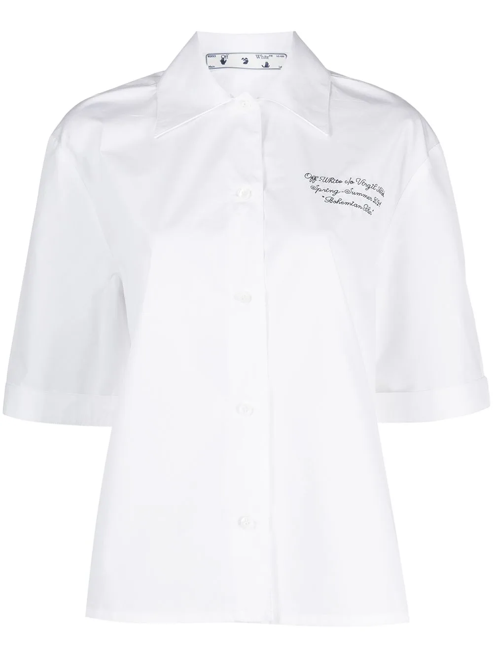 Logo-Embroidered Baseball Shirt by Off-White