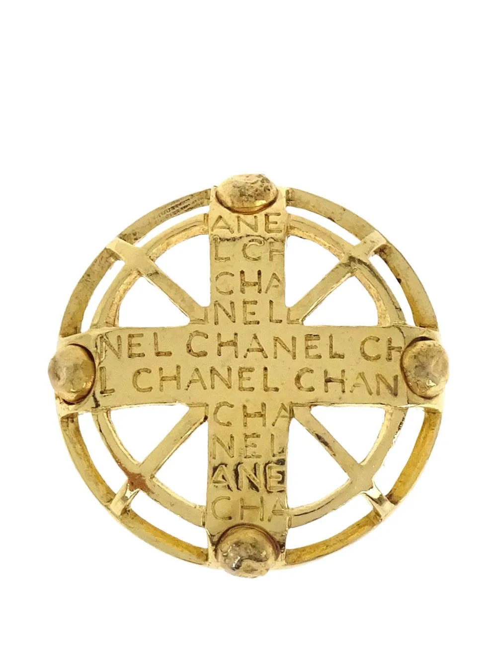 Medallion Cut-Out Brooch by CHANEL Pre-Owned