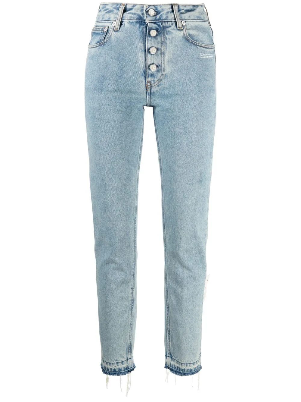 High-Waisted Straight-Leg Jeans by Off-White