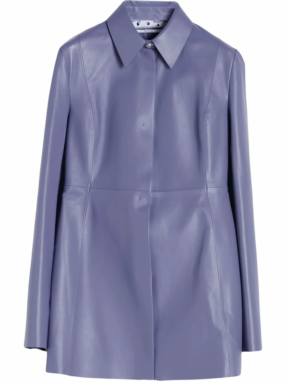 Collared Leather Shirt by Off-White