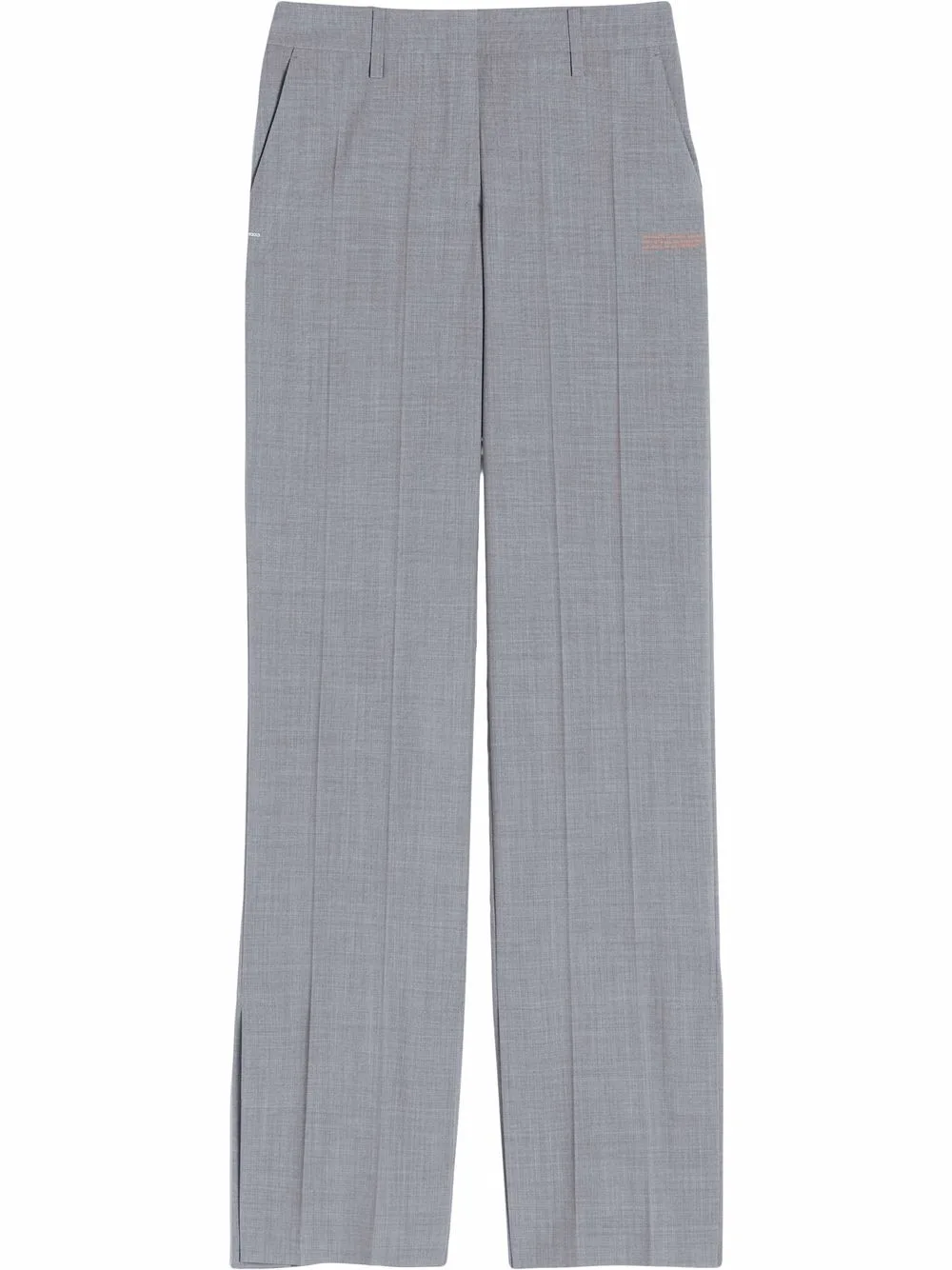 Pressed-Crease Straight-Leg Trousers by Off-White