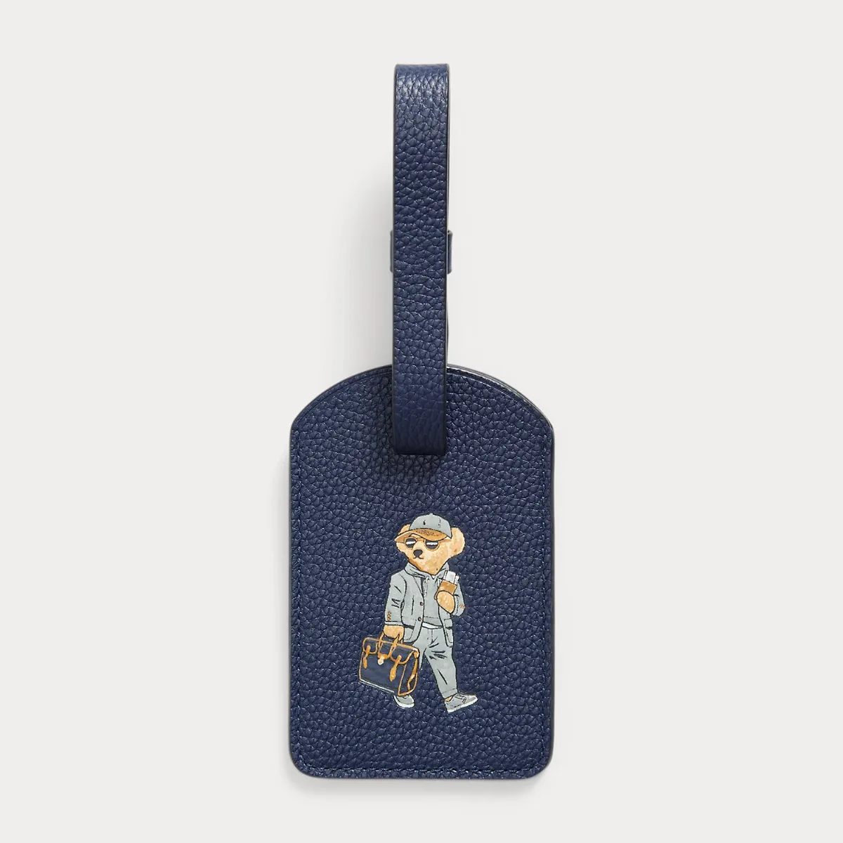 Polo Bear Pebbled Leather Luggage Tag by Polo Ralph Lauren