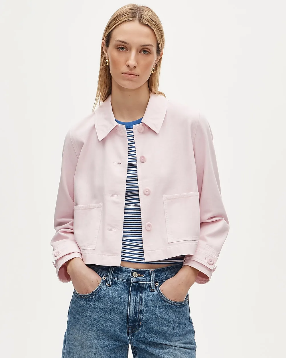 Cropped Barn Jacket™ in Cotton Twill by J.Crew