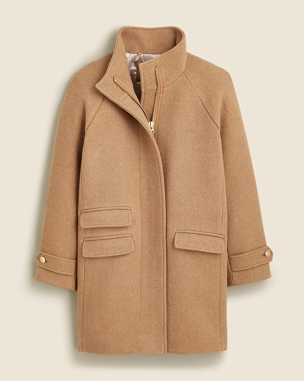 Toscana Coat in Italian Stadium-Cloth Wool Blend by J.Crew