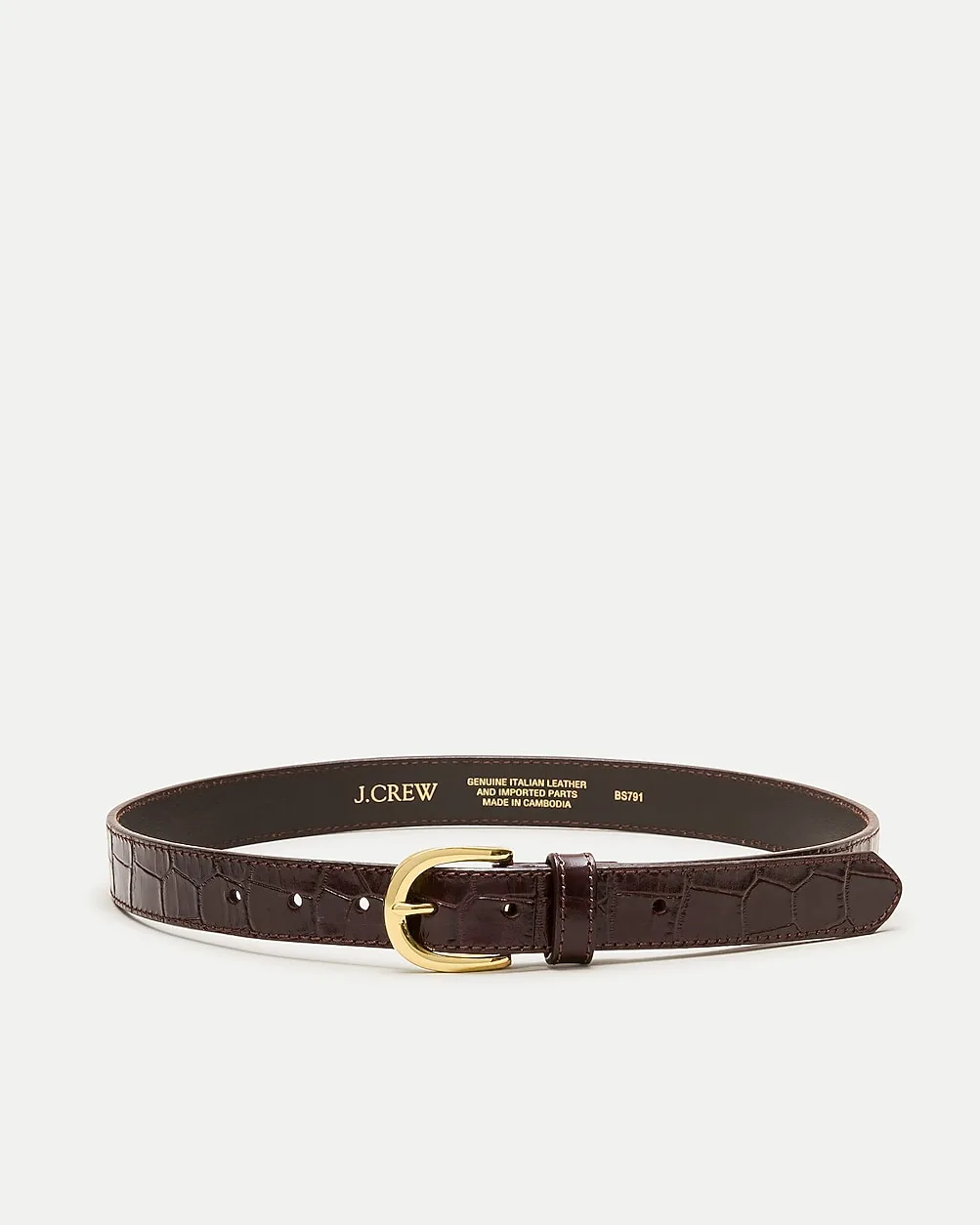 Classic Belt in Croc-Embossed Leather