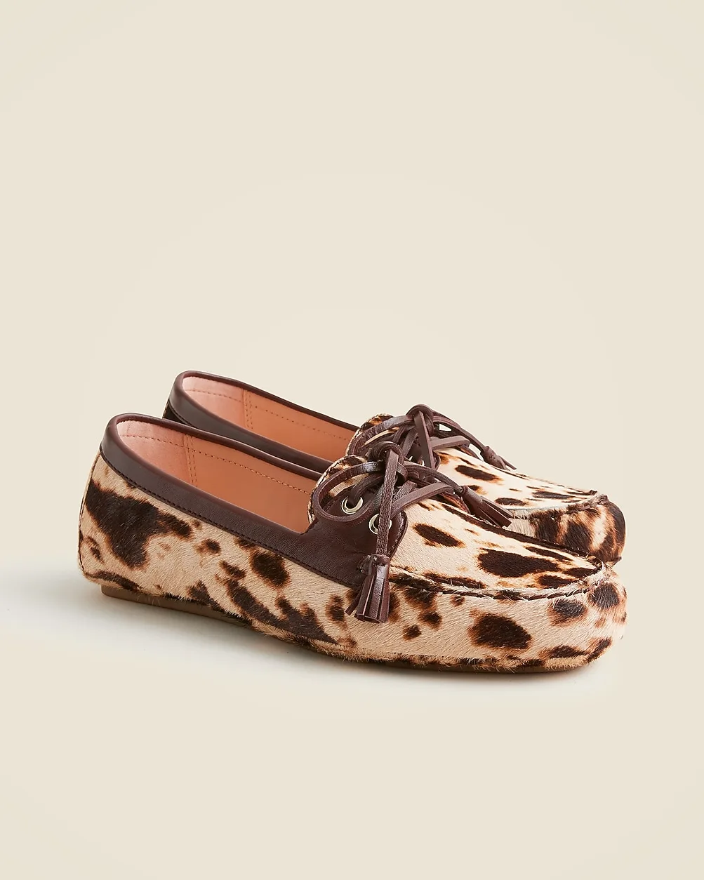Driving Loafers in Printed Calf Hair by J.Crew