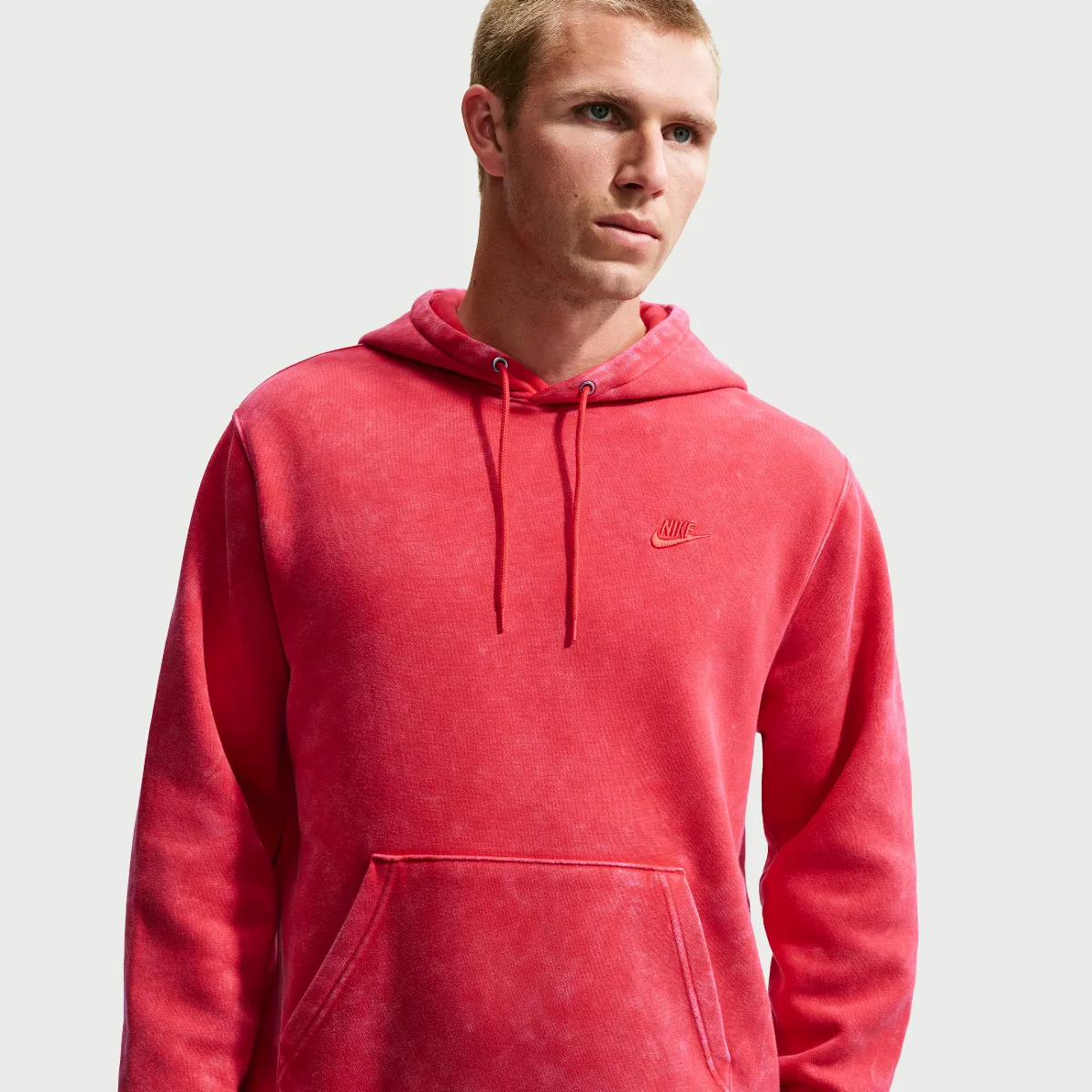 Nike Sportswear Club Washed Fleece Hoodie by Nike