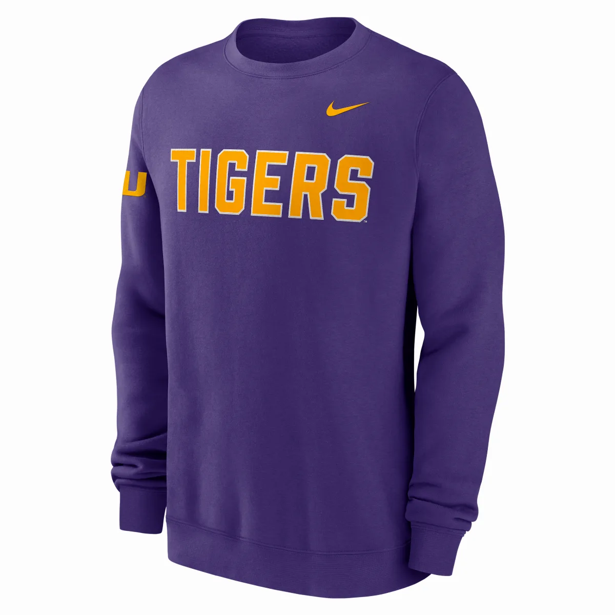LSU Sideline Club College Pullover Crew by Nike