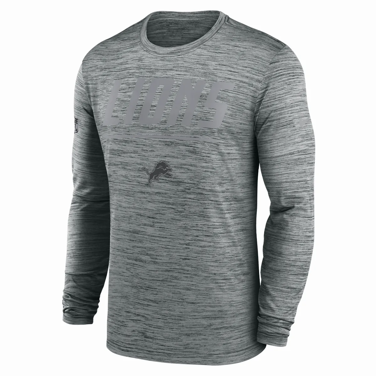 Detroit Lions Sideline Team Issue Velocity Dri-FIT NFL Long-Sleeve T-Shirt by Nike