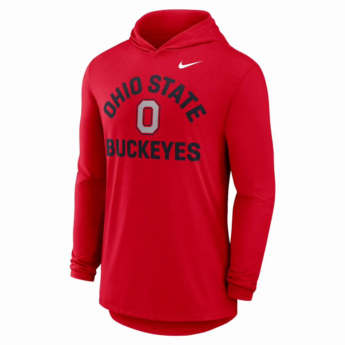 Ohio State Primetime Arch Dri-FIT College Long-Sleeve Hooded T-Shirt by Nike