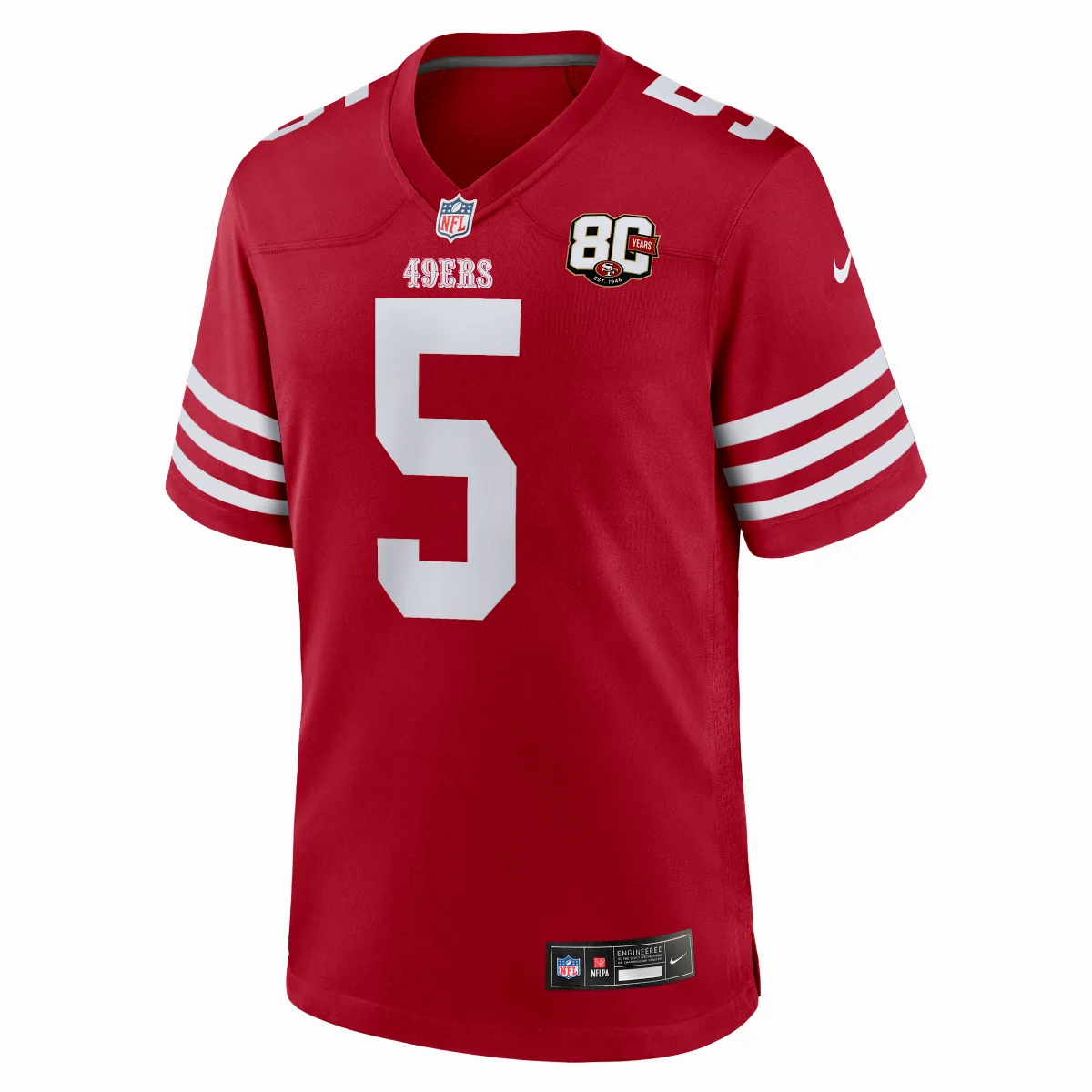Mike Evans San Francisco 49ers 80th Anniversary NFL Game Jersey