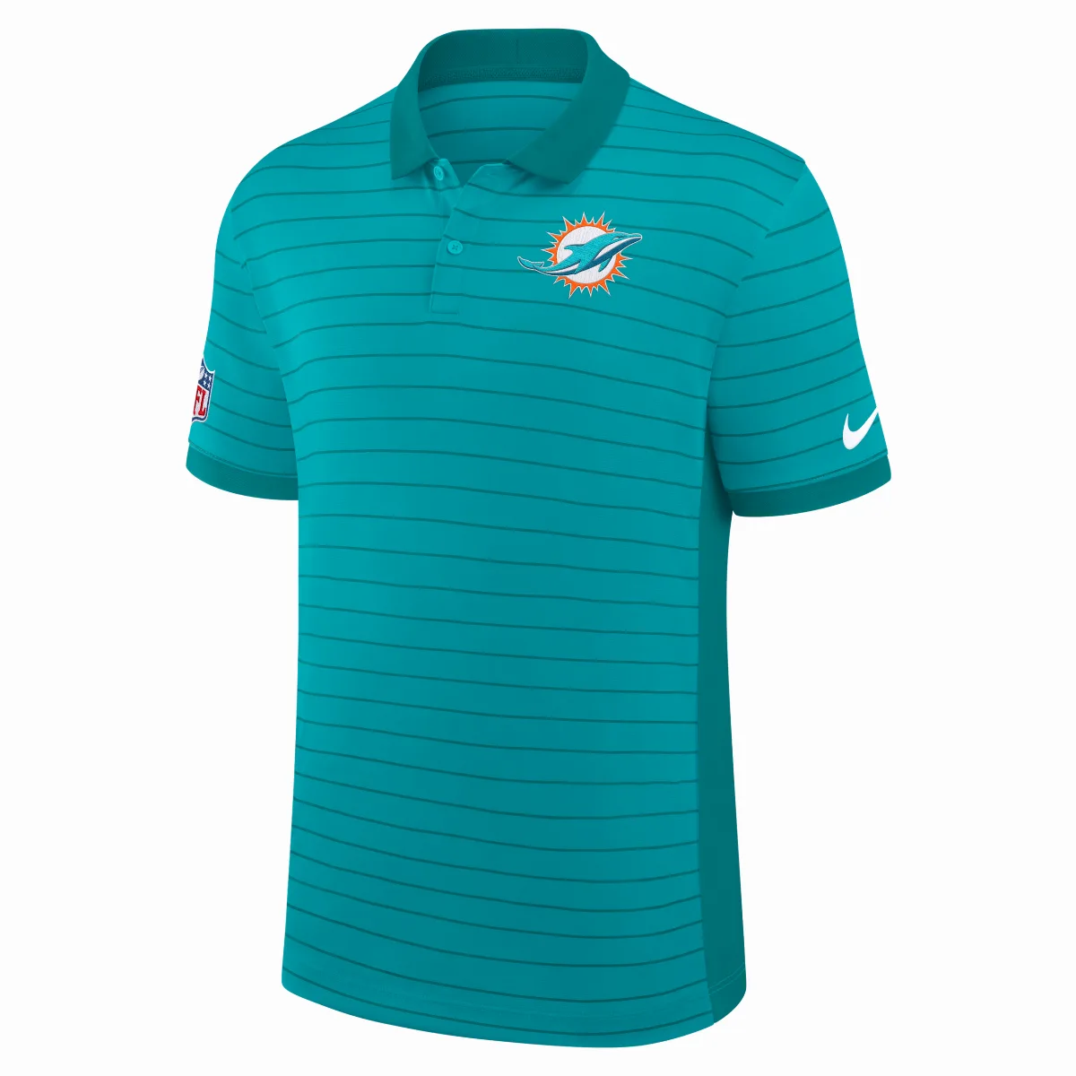 Miami Dolphins Sideline Victory Stripe Dri-FIT NFL Polo by Nike