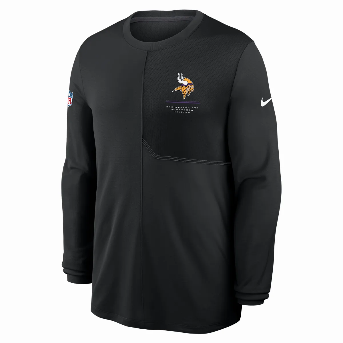 Minnesota Vikings Sideline Coach Dri-FIT NFL Long-Sleeve Top by Nike
