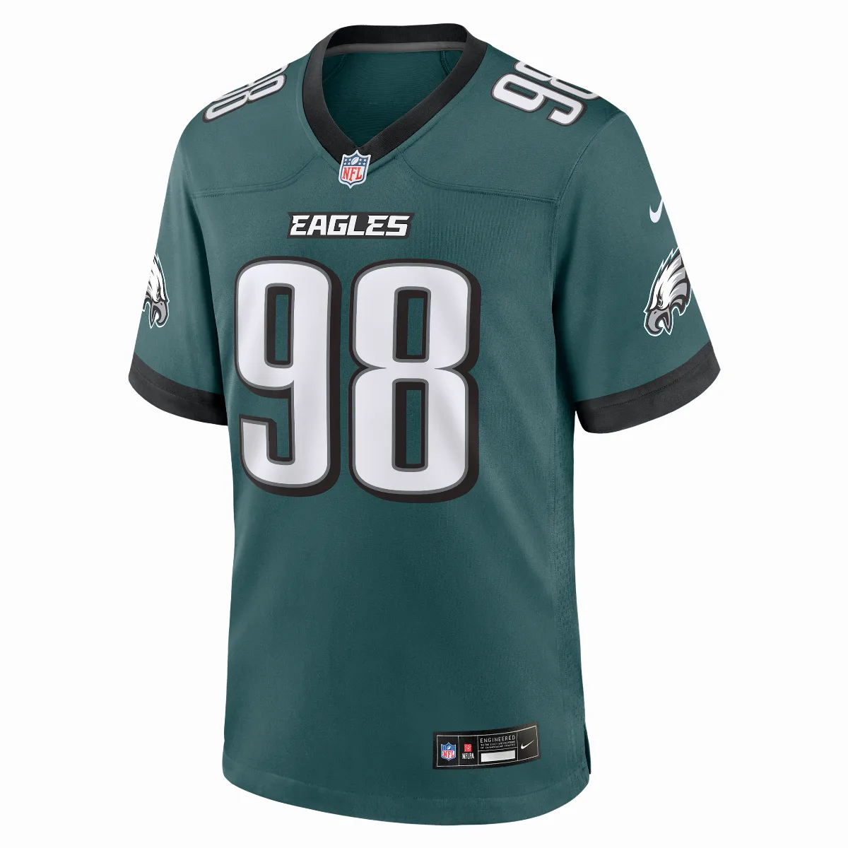 Jalen Carter Philadelphia Eagles NFL Game Jersey by Nike