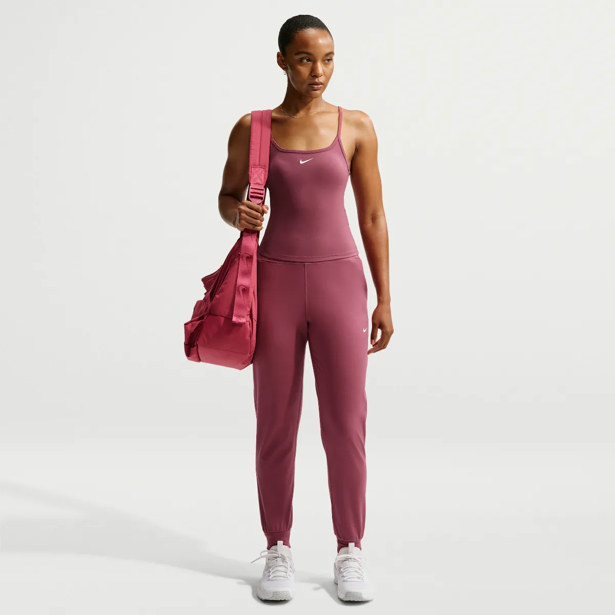 One High-Waisted Full-Length Knit Jogger Pants by Nike