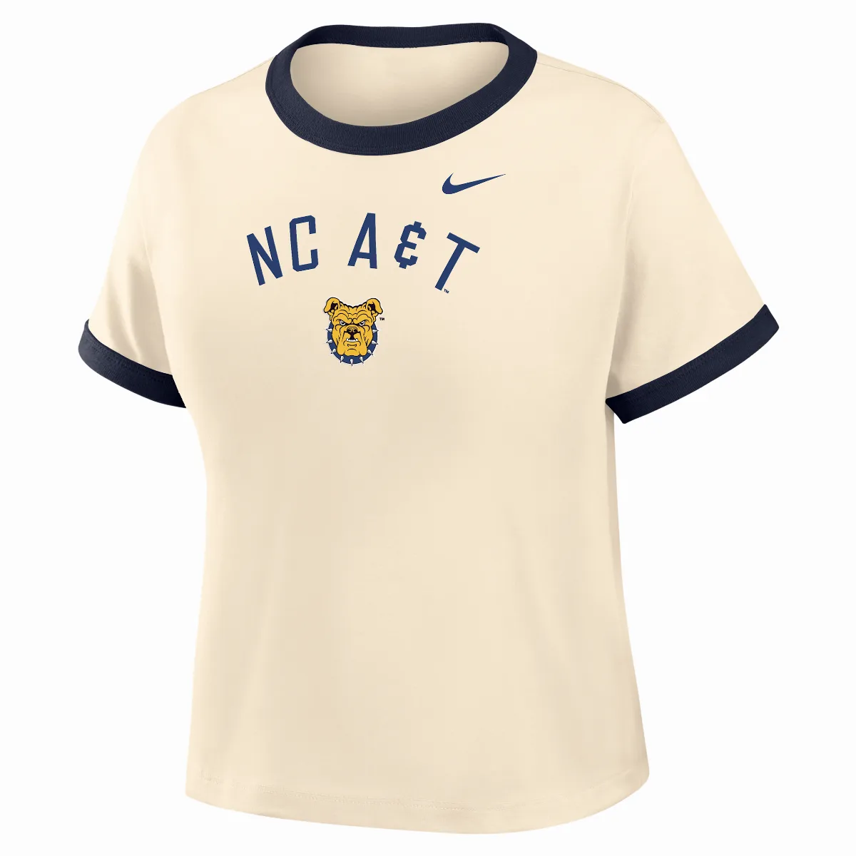 College (north Carolina A&T University) Cropped Ringer T-Shirt by Nike