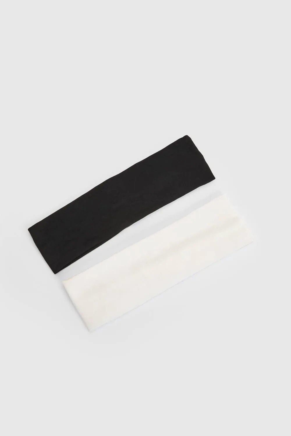 2 Pack Jersey Headbands by boohoo