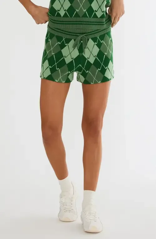 Balboa Argyle Knit Shorts by Beach Riot