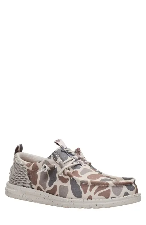 Hey Dude x Burlebo Wally Funk Deer Camo Slip-On