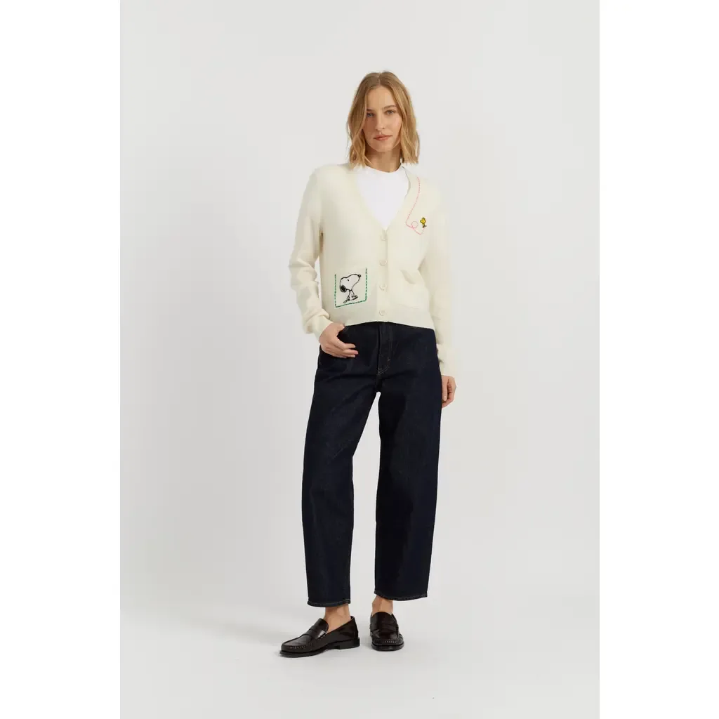 Wool-Cashmere Snoopy Pocket Cardigan by Chinti & Parker