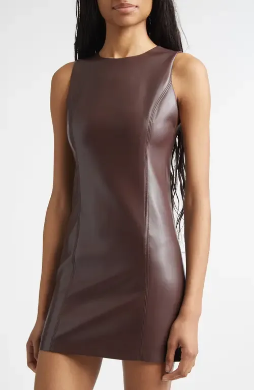 Faux Leather Sheath Minidress by ALICE + OLIVIA