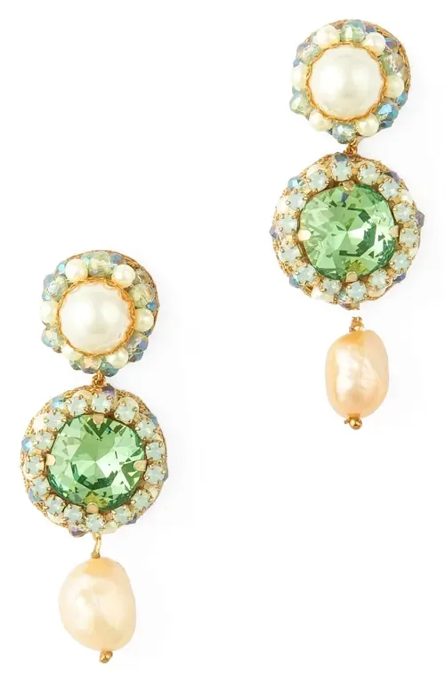 Mukta Drop Earrings by Deepa Gurnani