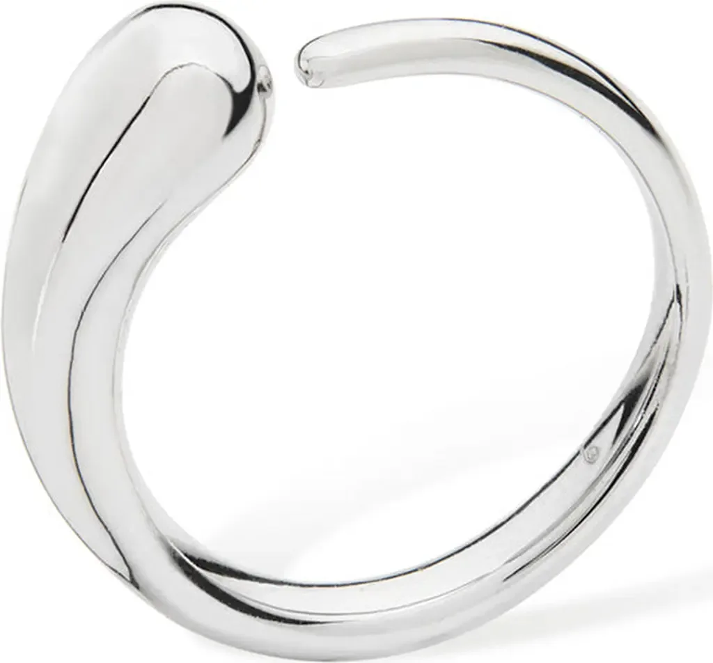 Open Luna Drop Ring in Sterling Silver by Lucy Quartermaine
