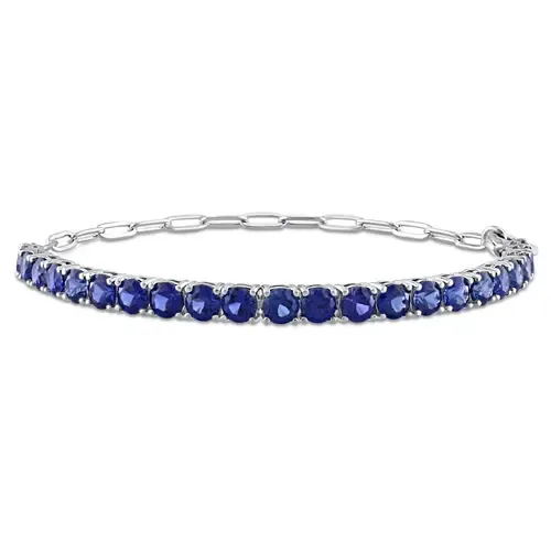 Colored Cubic Zirconia Tennis Bracelet by Julianna B.