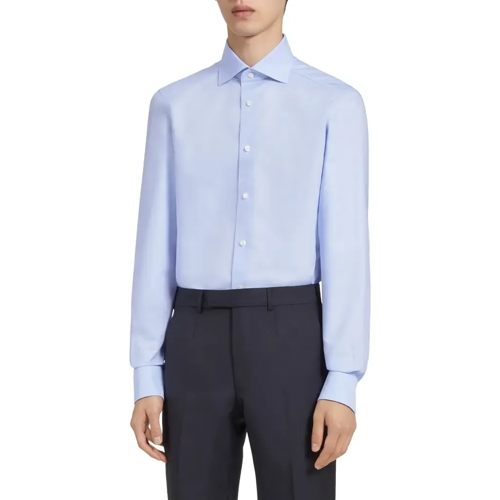 Trofeo Milano Cotton Button-Up Shirt by ZEGNA
