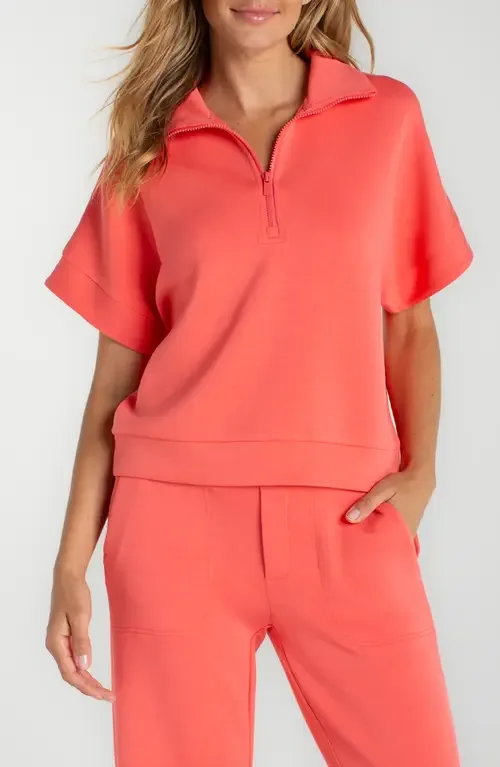 Knit Half Zip Top by Liverpool Los Angeles