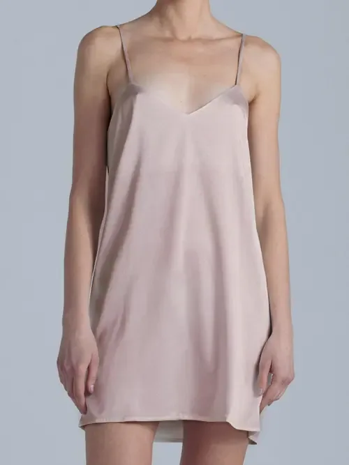 Patricia Silk Slip Mini Dress by Alas