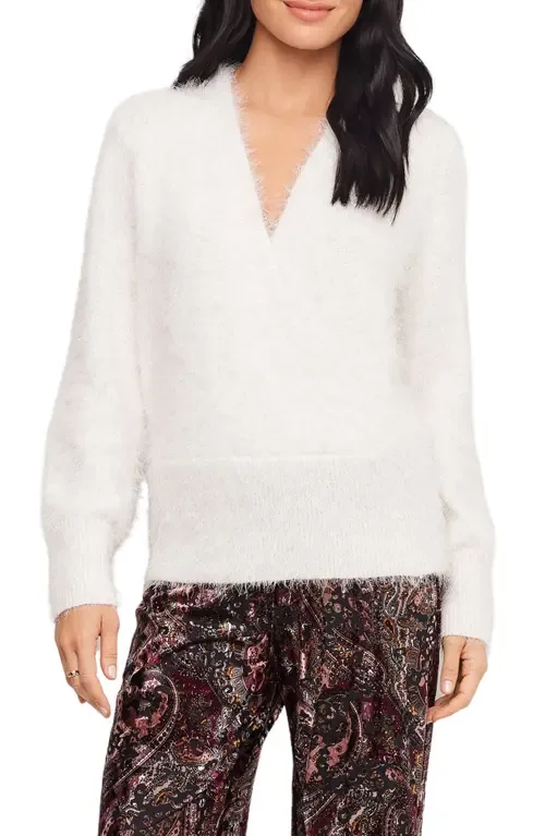Eyelash Wrap Sweater by Karen Kane