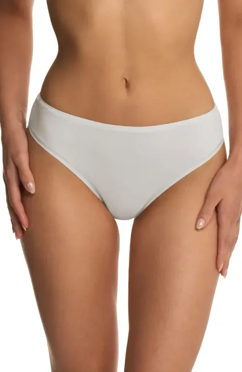 Bliss Bare Stretch Cotton Thong - Linen by Natori